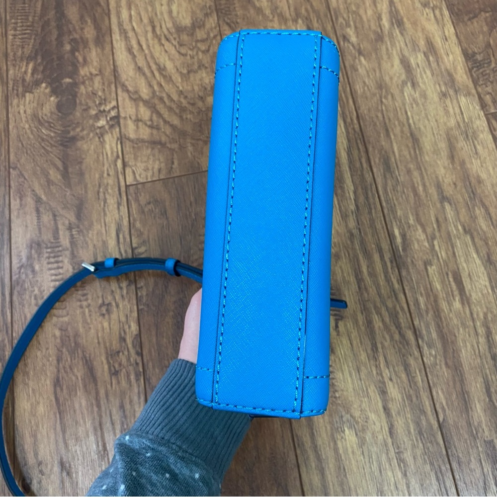 Marc Jacobs Small Playback Saffiano Leather Crossbody Bag Sapphire Blue - Picture 6 of 15